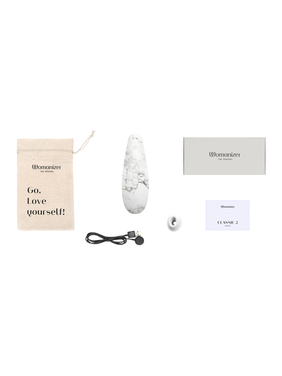 Womanizer x Marilyn Monroe Classic 2 Special Edition pleasure air clitoral stimulator in vivid red