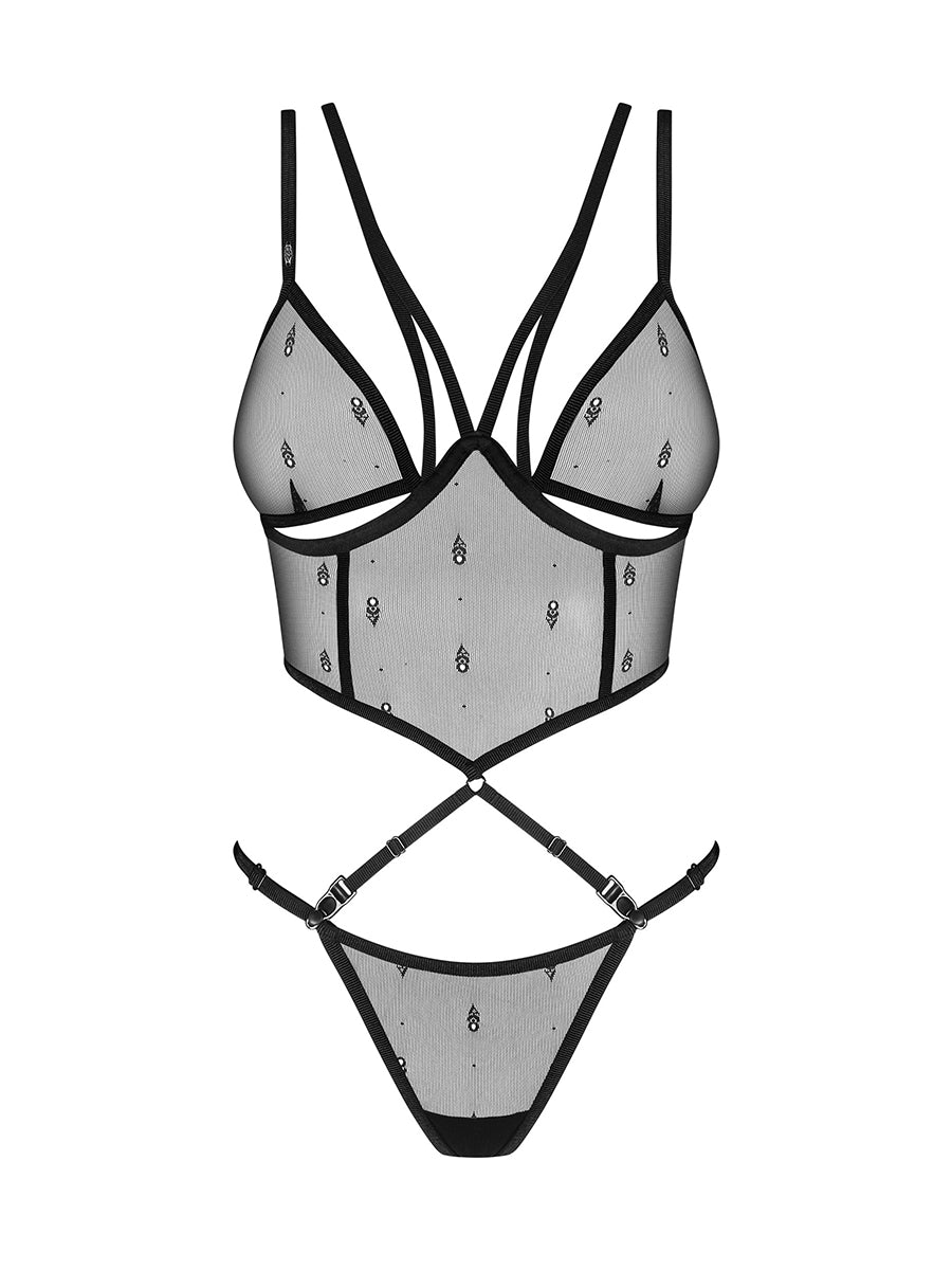 Anniverse Sepcial Top and Thong - Black