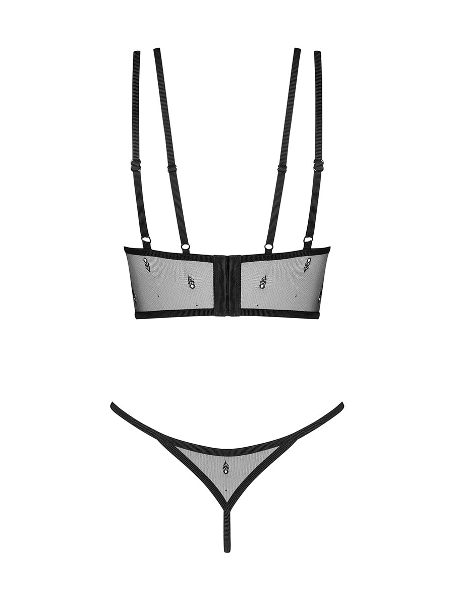 Anniverse Sepcial Top and Thong - Black