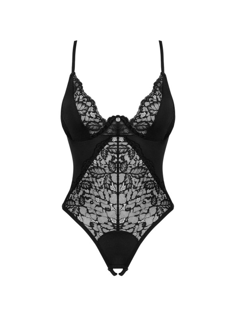 Bellastia Crotchless Teddy - Black