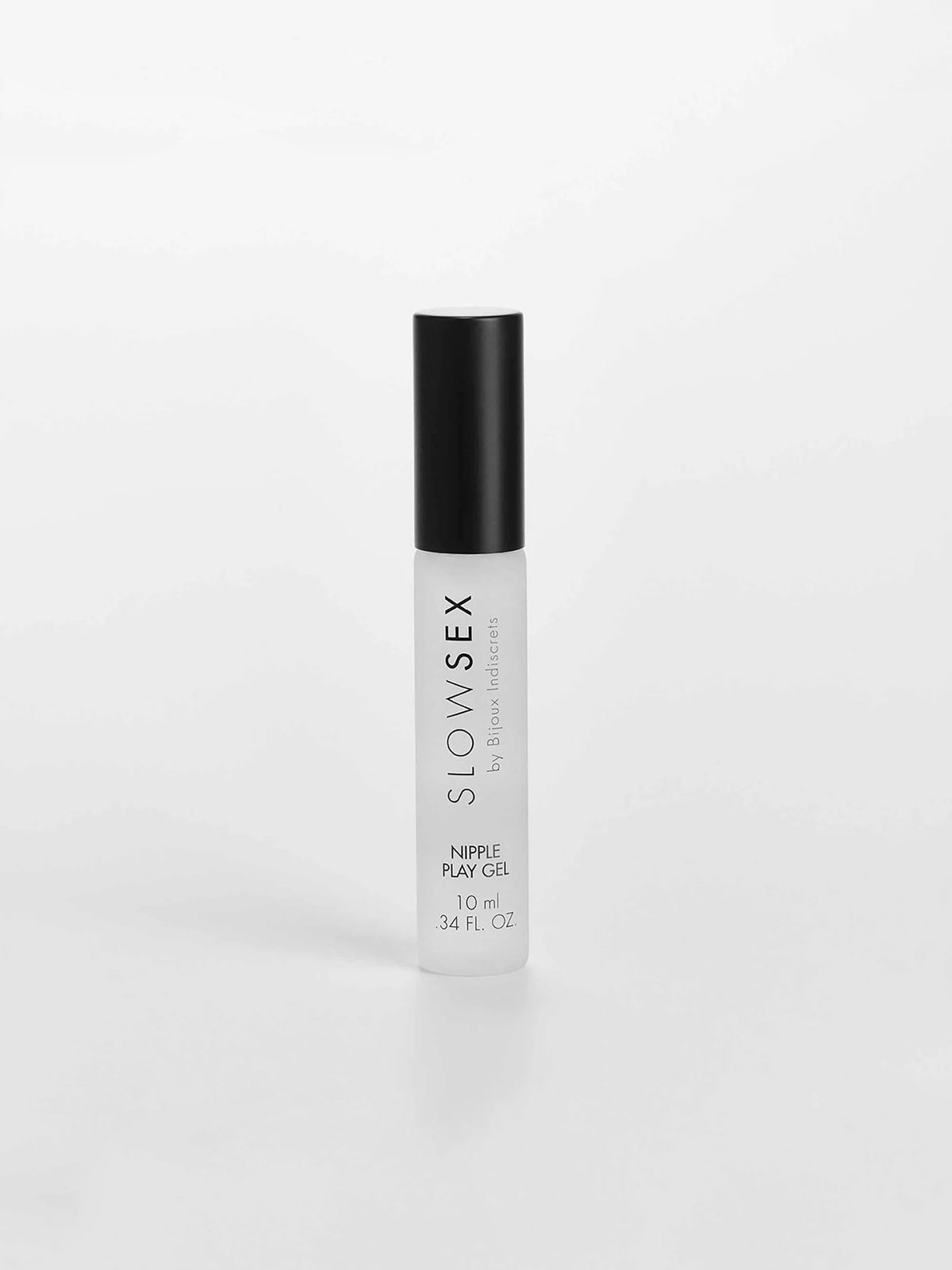 Bijoux Indiscrets cooling nipple play gel featuring a metallic roll-on applicator and the patented Frescolat molecule.