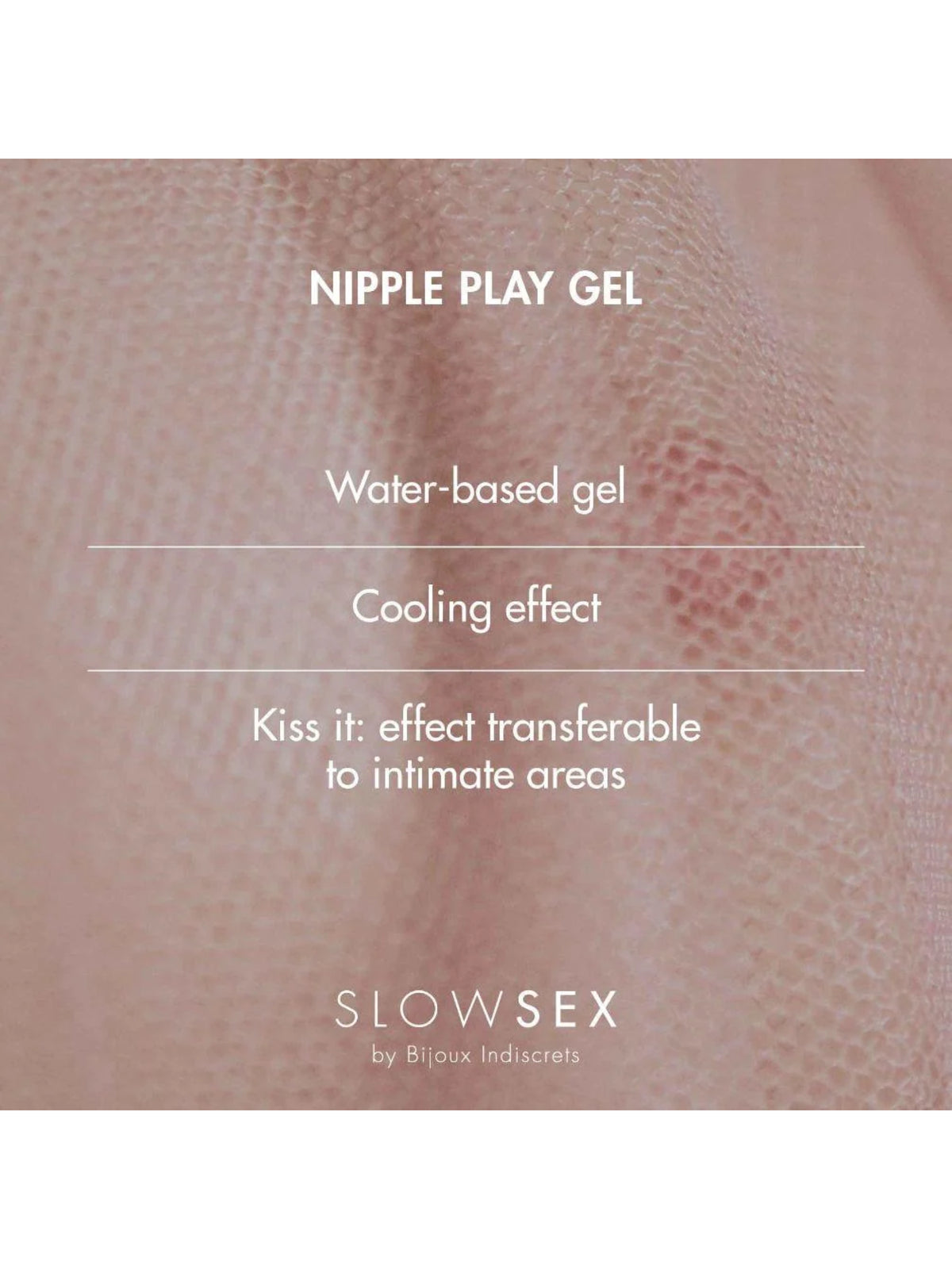 Bijoux Indiscrets cooling nipple play gel featuring a metallic roll-on applicator and the patented Frescolat molecule.