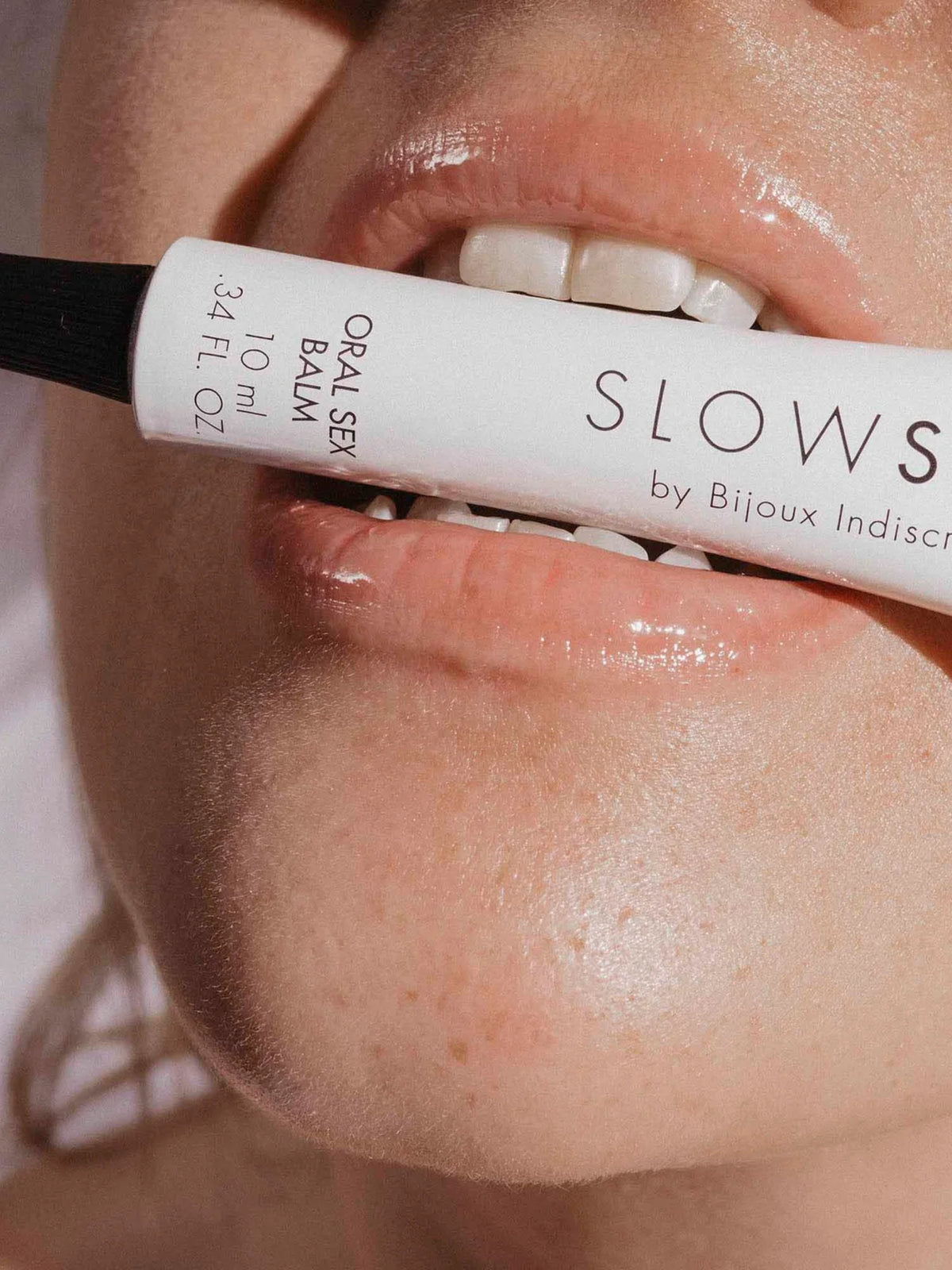 Bijoux Indiscrets cooling oral sex balm featuring the patented Frescolat molecule and an inviting coconut aroma.