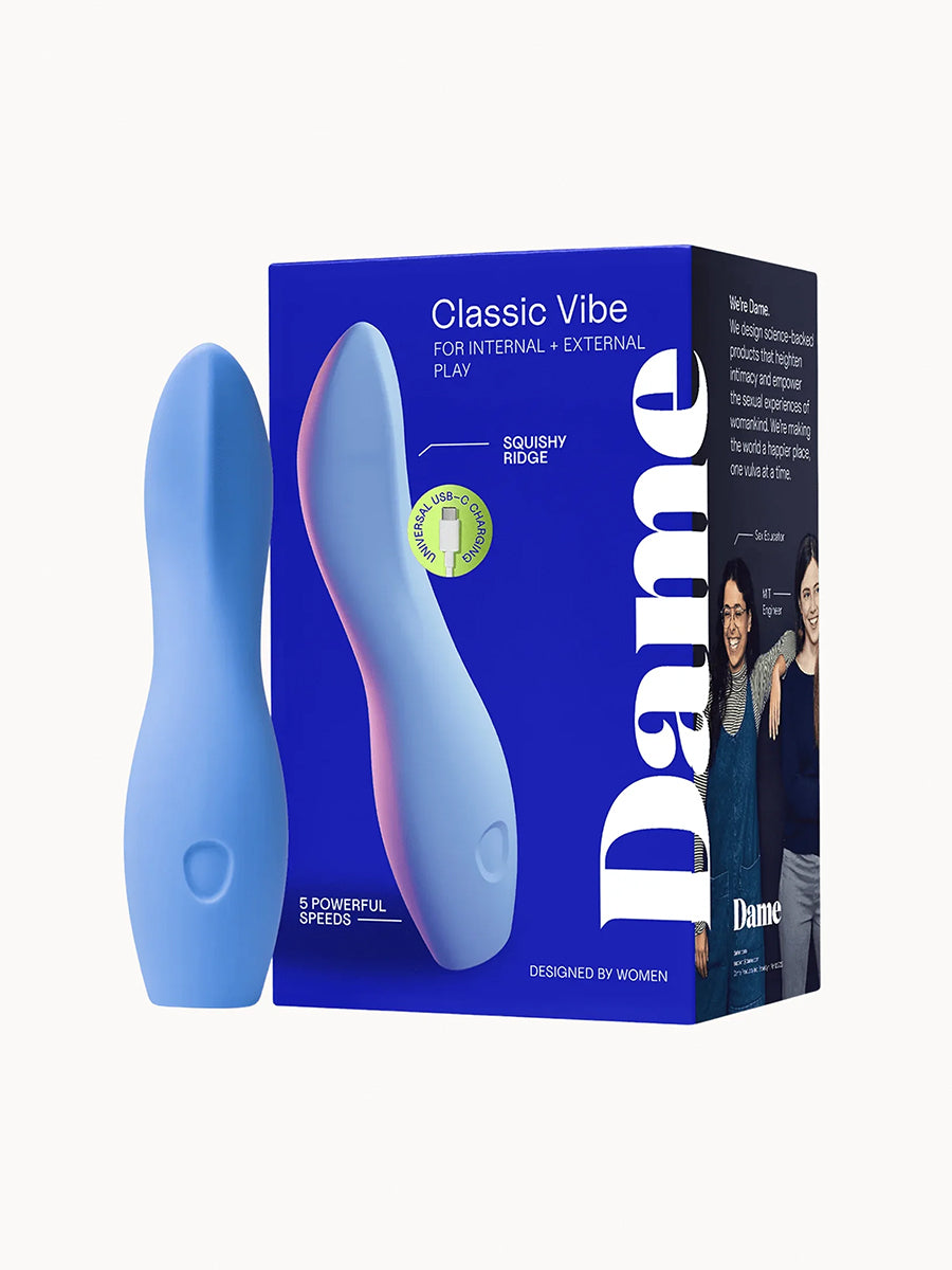 Dame Dip essential seamless vibrator crafted from soft medical-grade silicone for intuitive exploration.