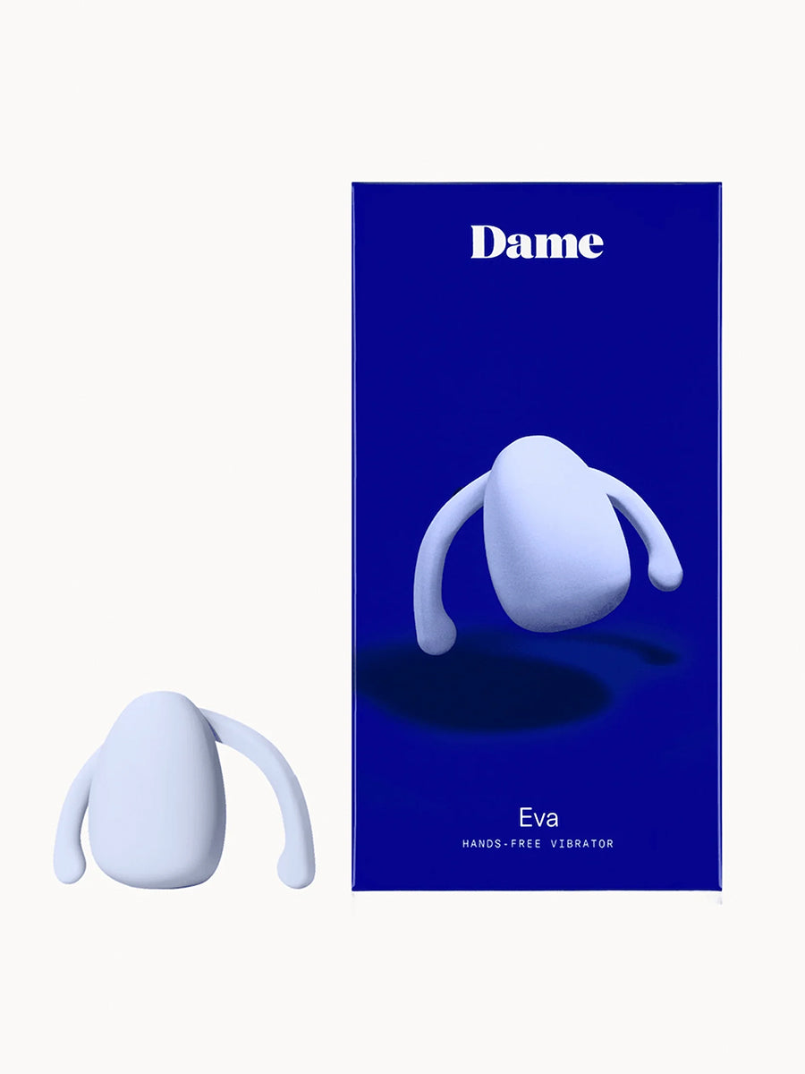 Dame Eva II wearable hands-free vibrator for couples, crafted from soft medical-grade silicone.