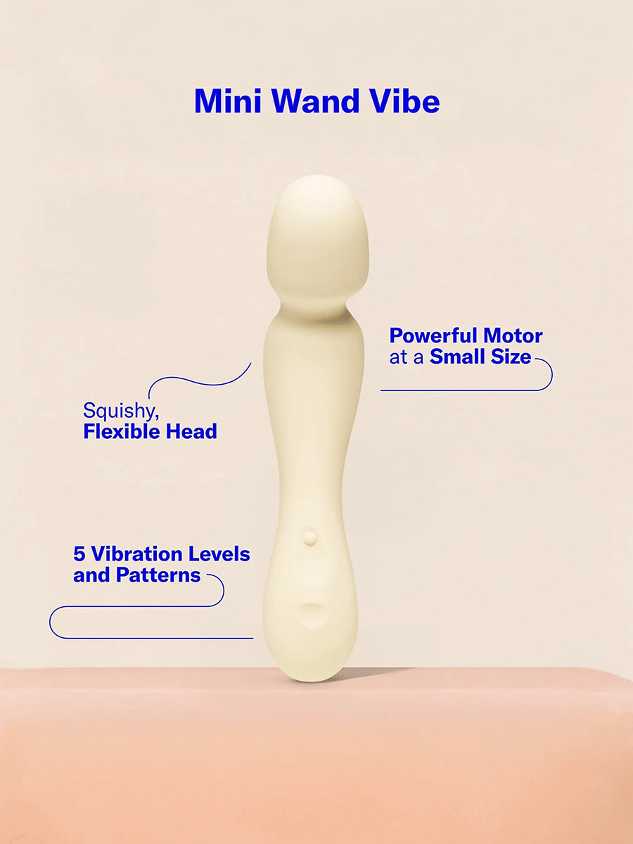 Dame Min compact flexible wand vibrator for broad, immersive sensory stimulation.