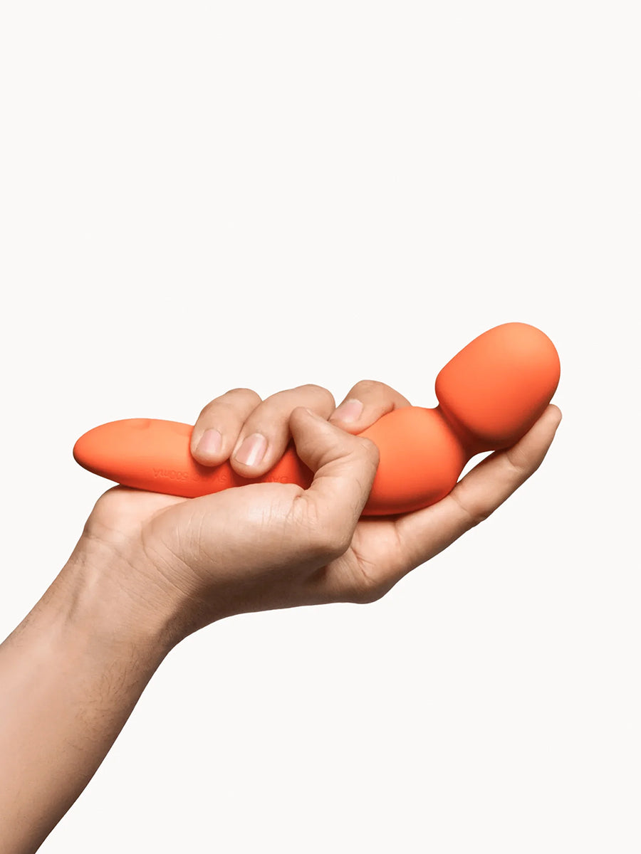 Dame Min compact flexible wand vibrator for broad, immersive sensory stimulation.