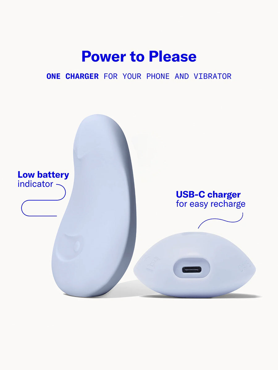 Dame Pom flexible palm vibrator crafted from soft medical-grade silicone for targeted stimulation.