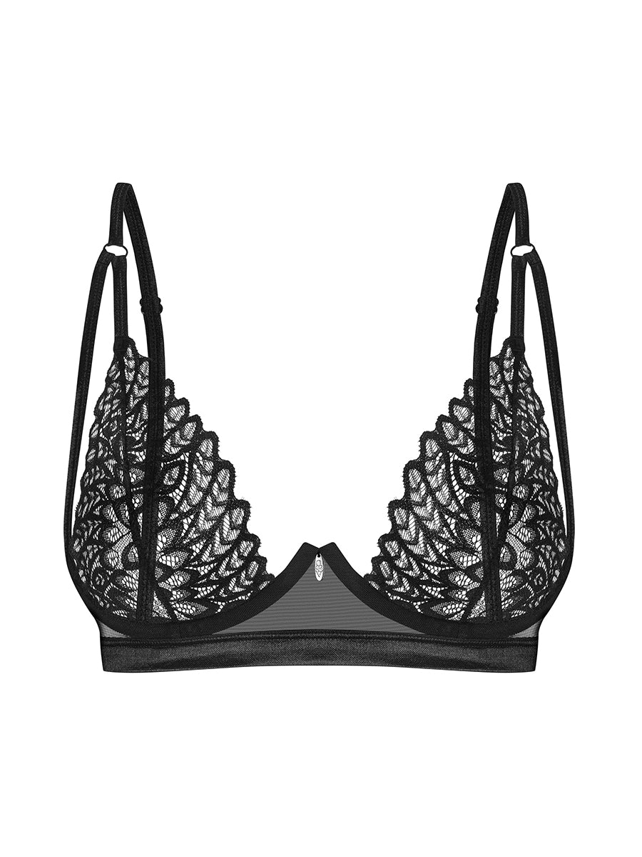 Donarella Bra with Underwired Cups - Black