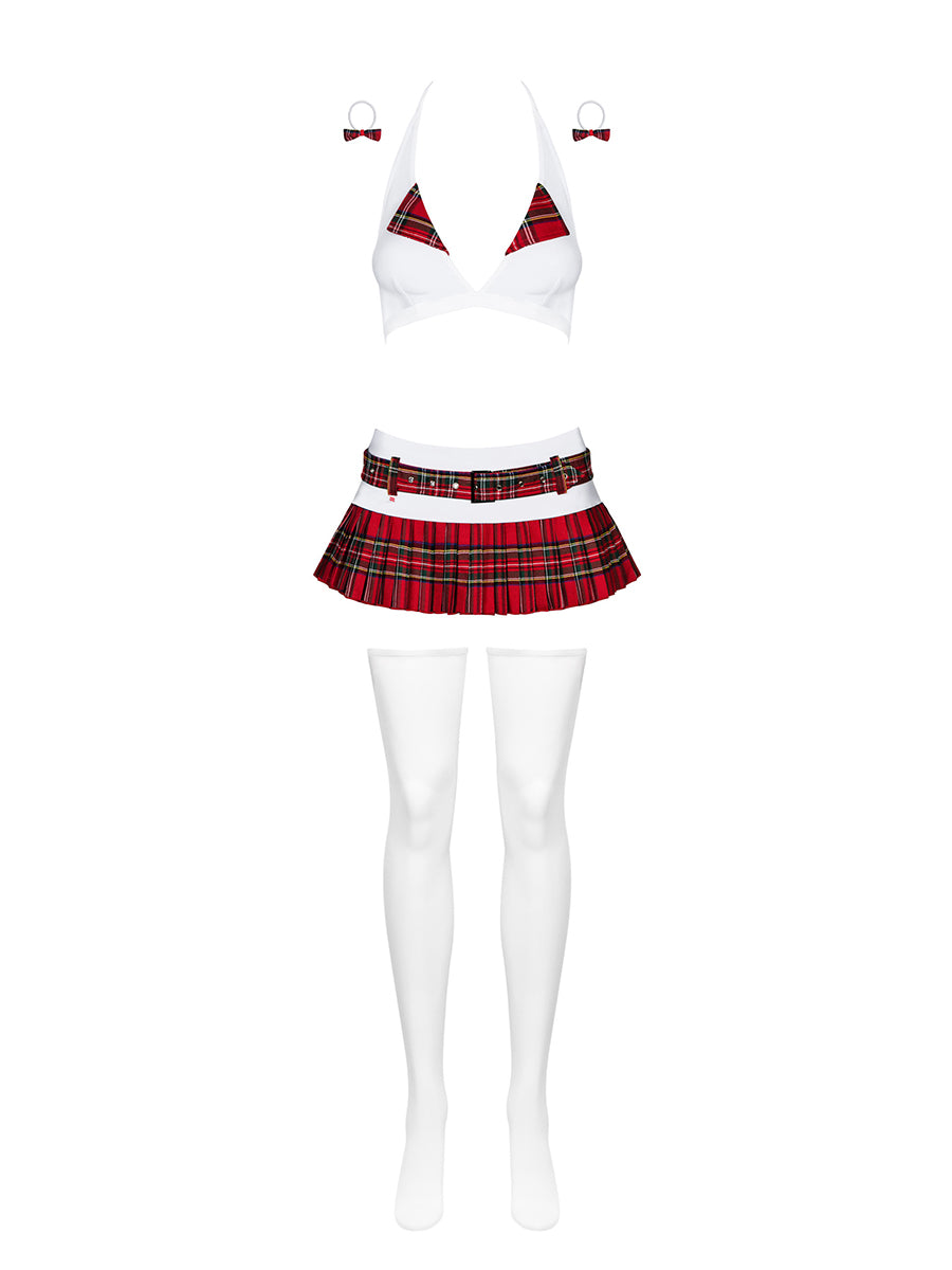 Schooly 5 Pcs Costume - White and Red