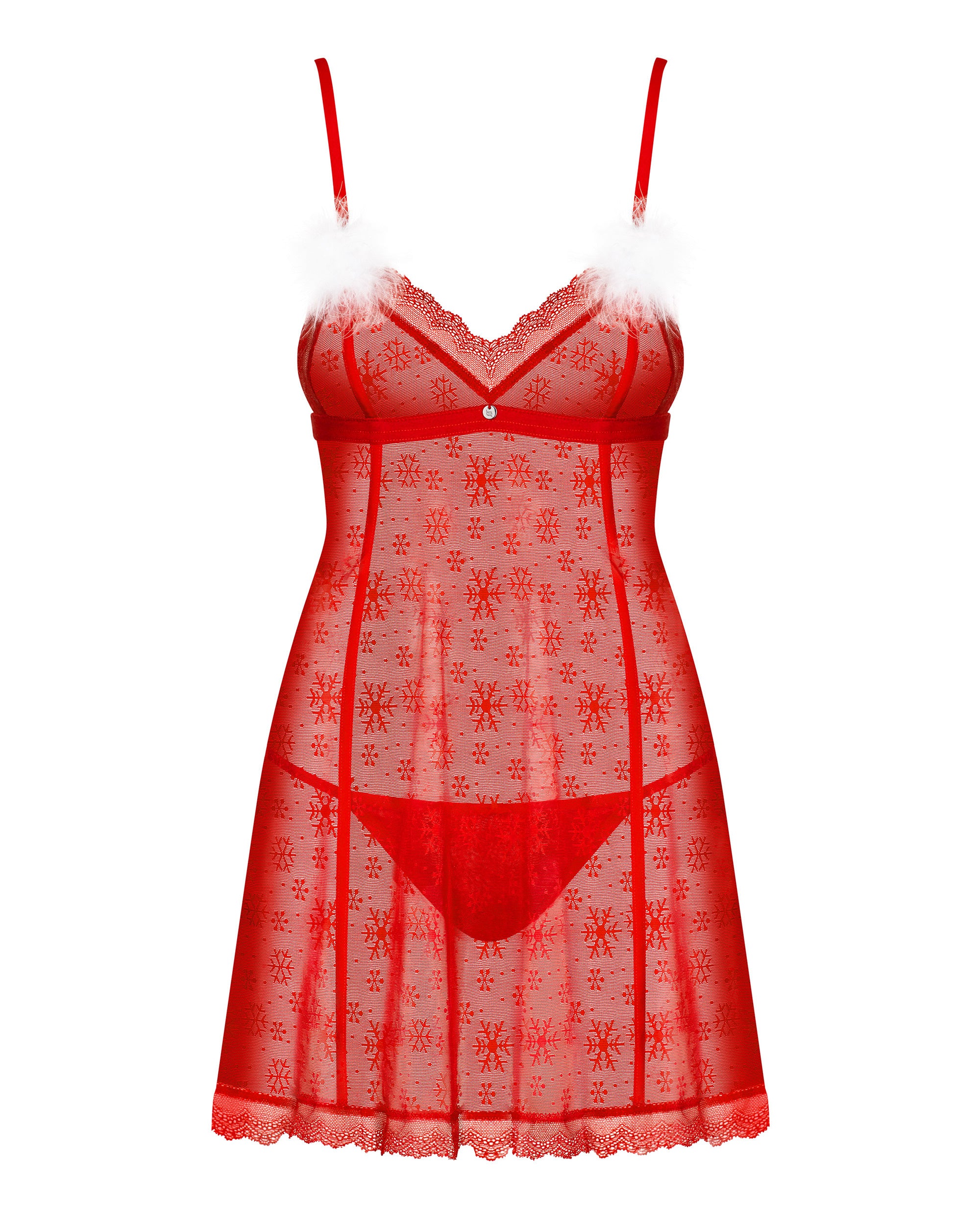 Claussica Christmas Babydoll - Red