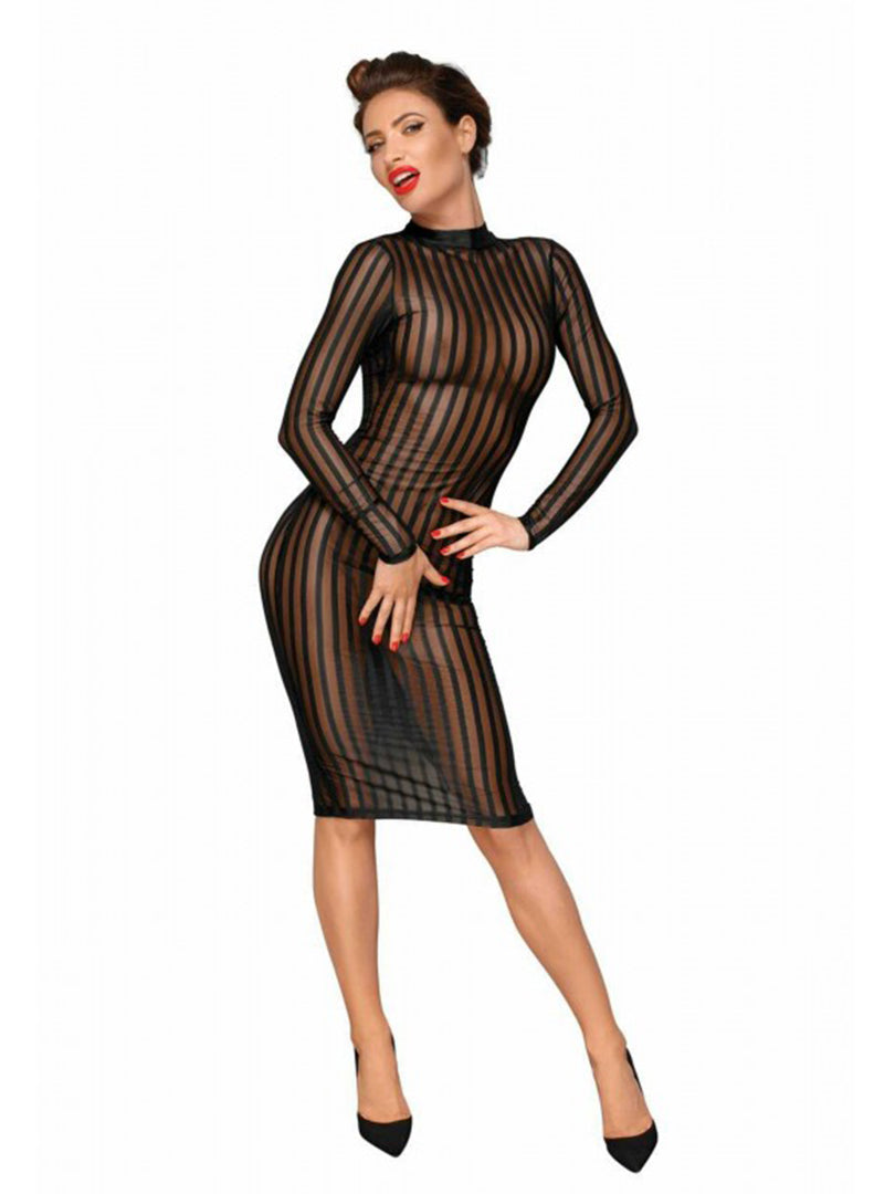 Classic Dress Made of Elastic Tulle