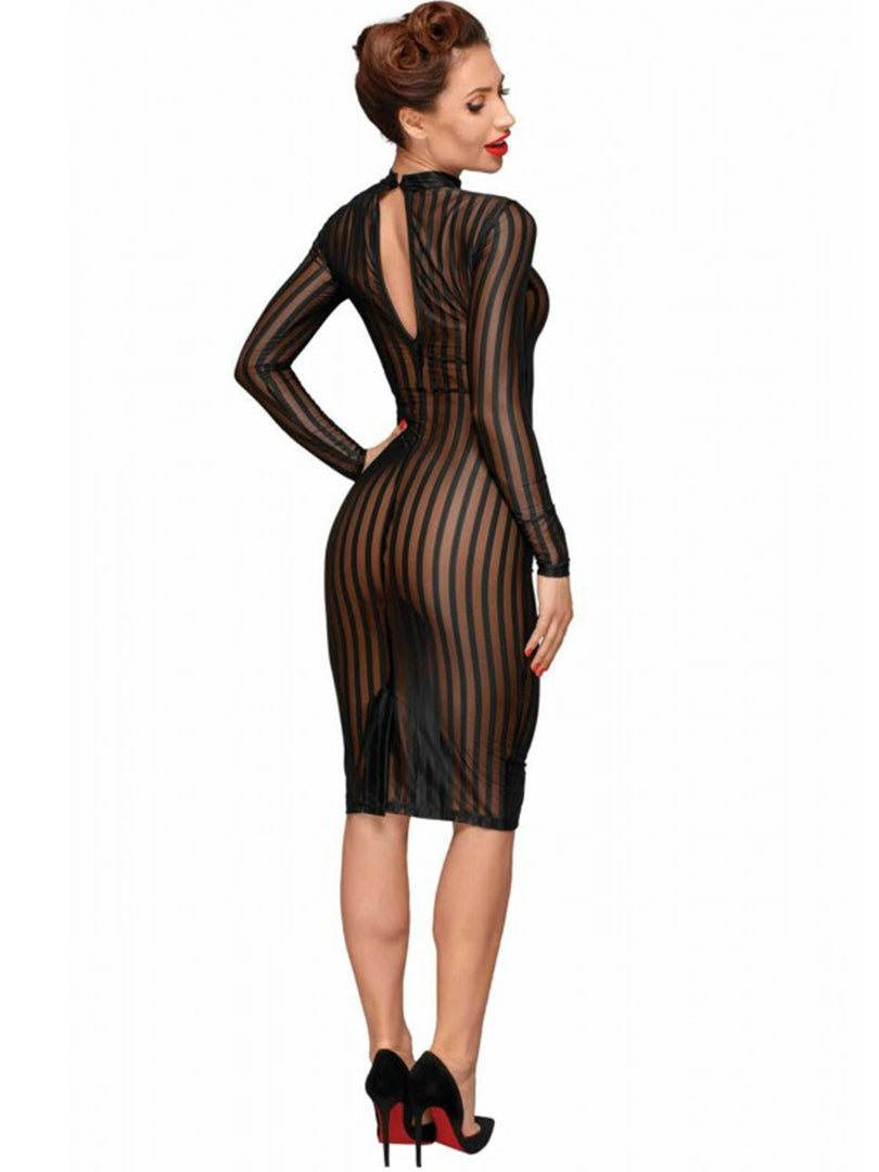 Classic Dress Made of Elastic Tulle