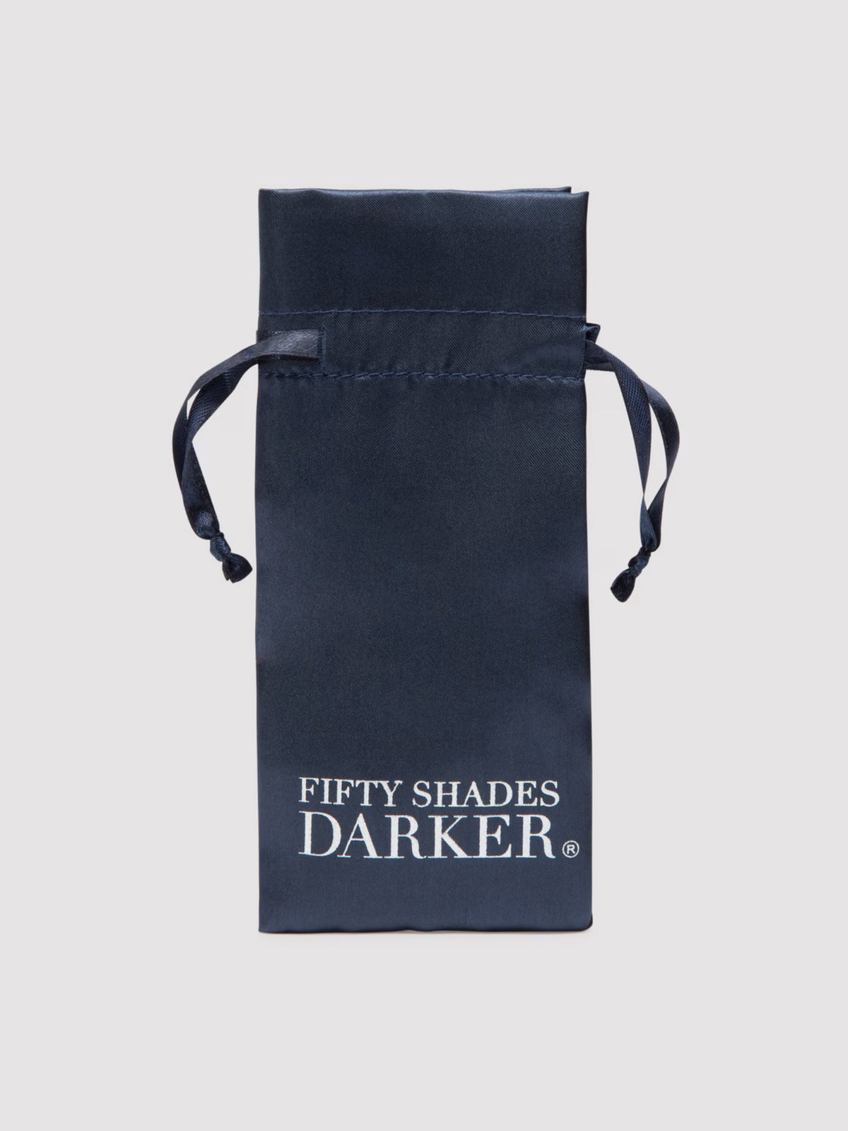 Fifty Shades Darker At My Mercy tweezer-style nipple clamps featuring weighted beaded chains and silicone-covered tips.
