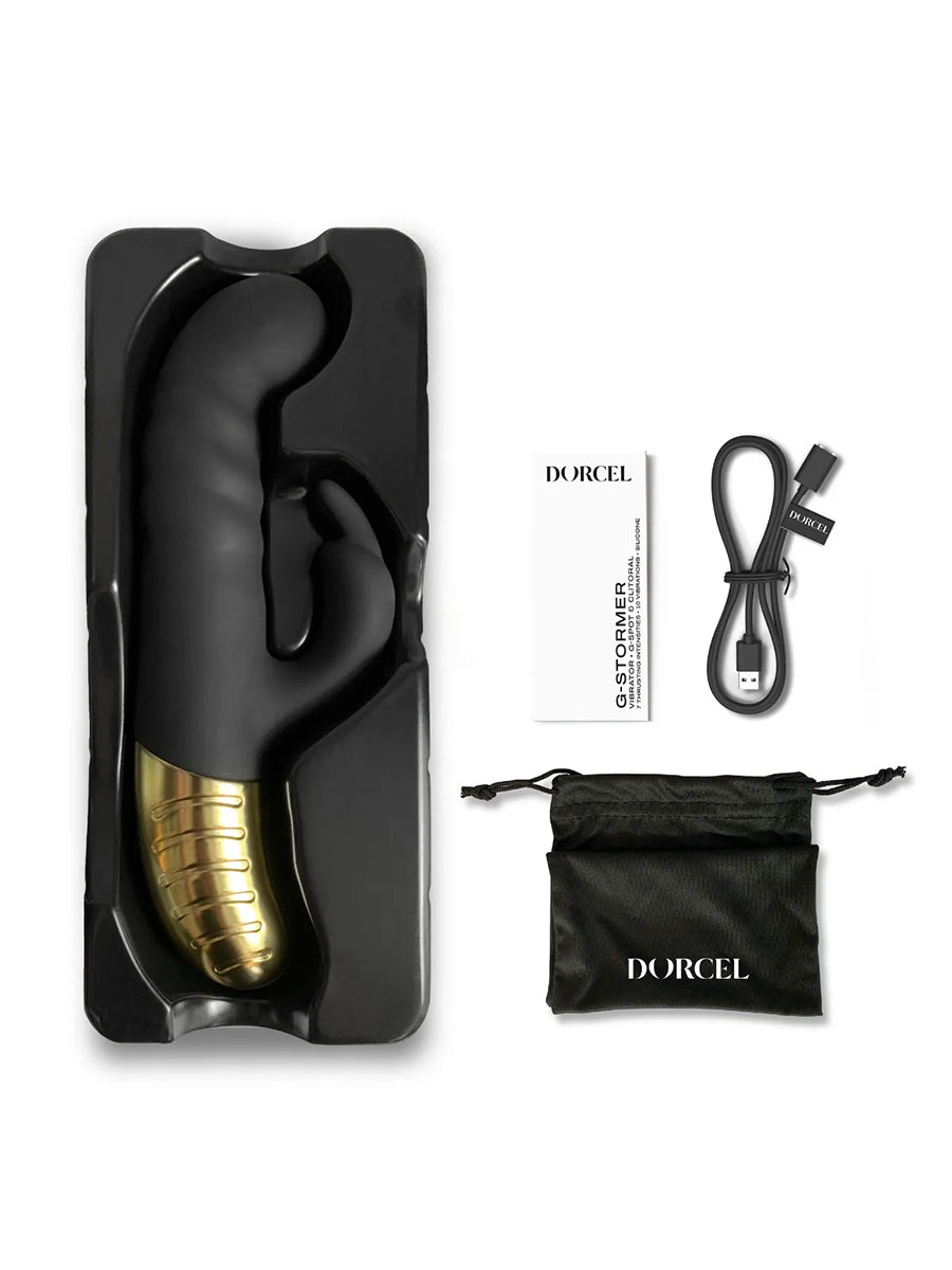 G-Stormer Rabbit Vibrator - Black