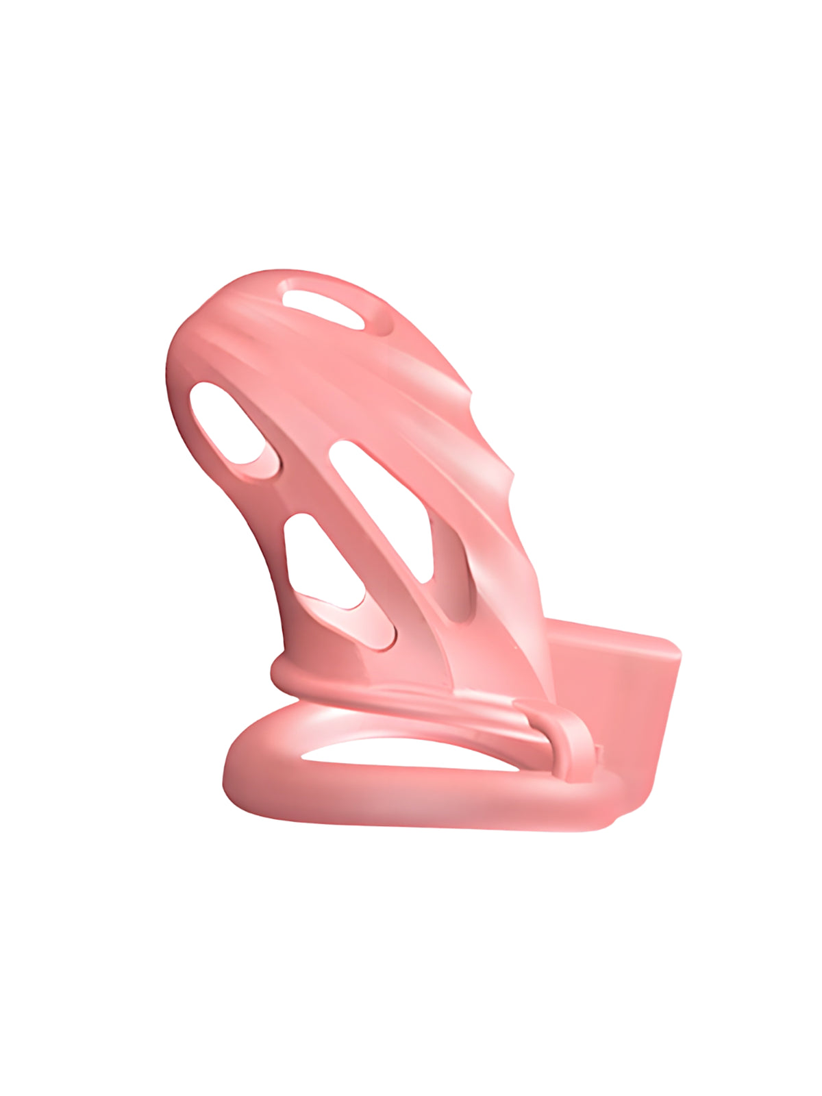 Impound Warden chastity cage crafted from lightweight ABS and metal, featuring three adjustable base rings.