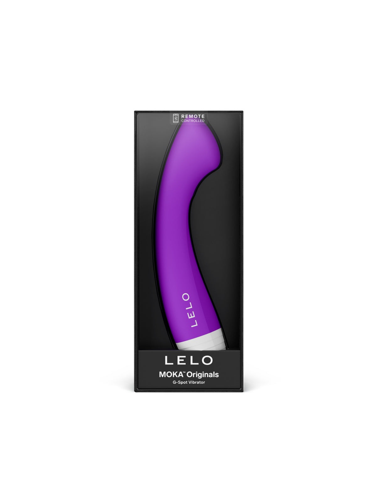 LELO MOKA Originals sleek G-spot vibrator featuring a flattened tip for targeted massage.