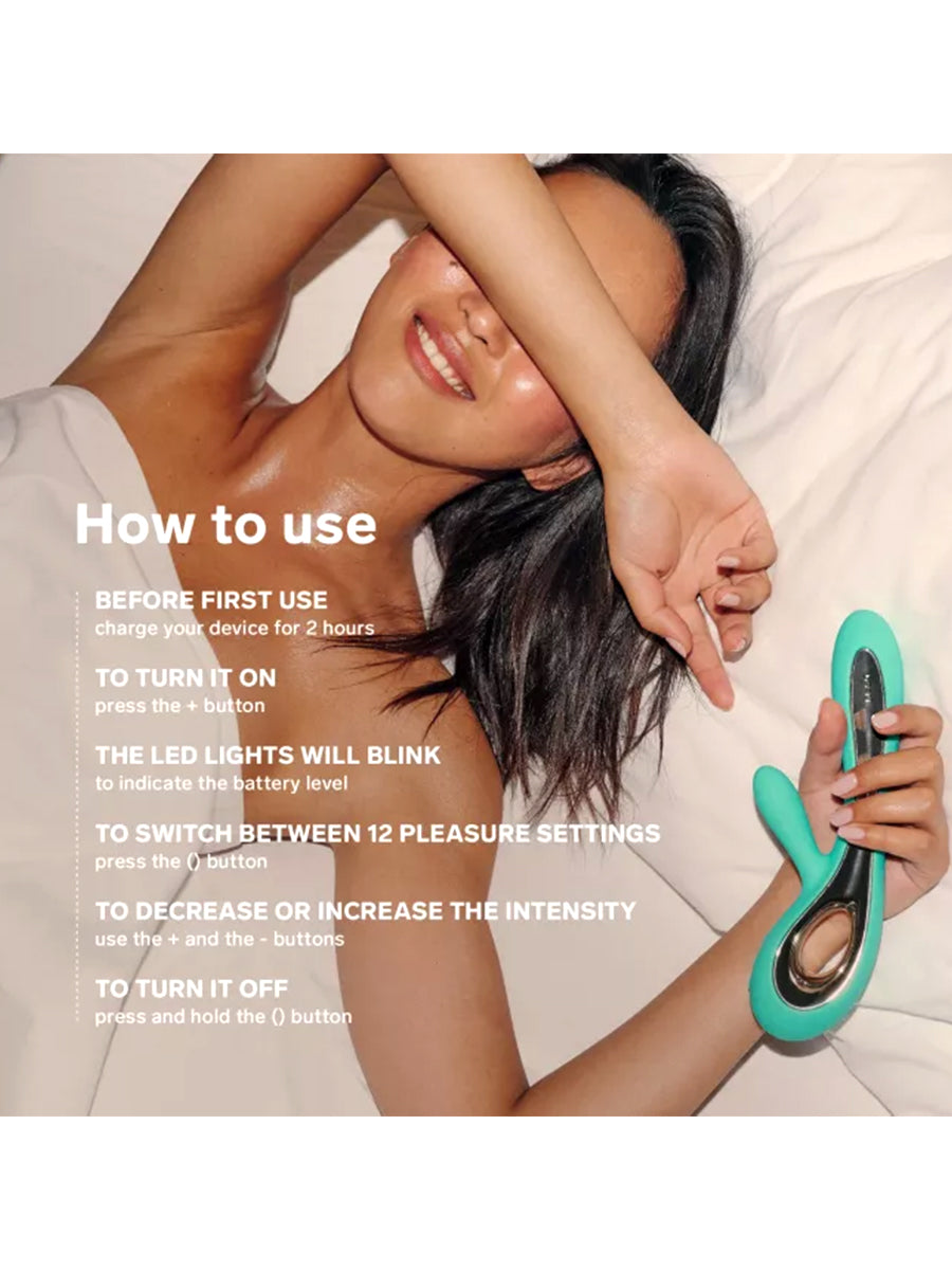 LELO SORAYA 2 dual-action sculptural vibrator crafted from body-safe silicone.