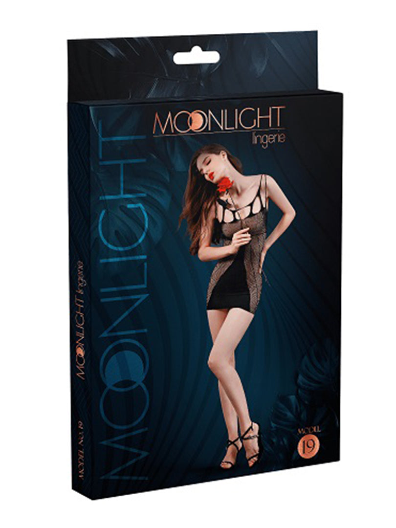 Black Cut Out Mini Dress One Size