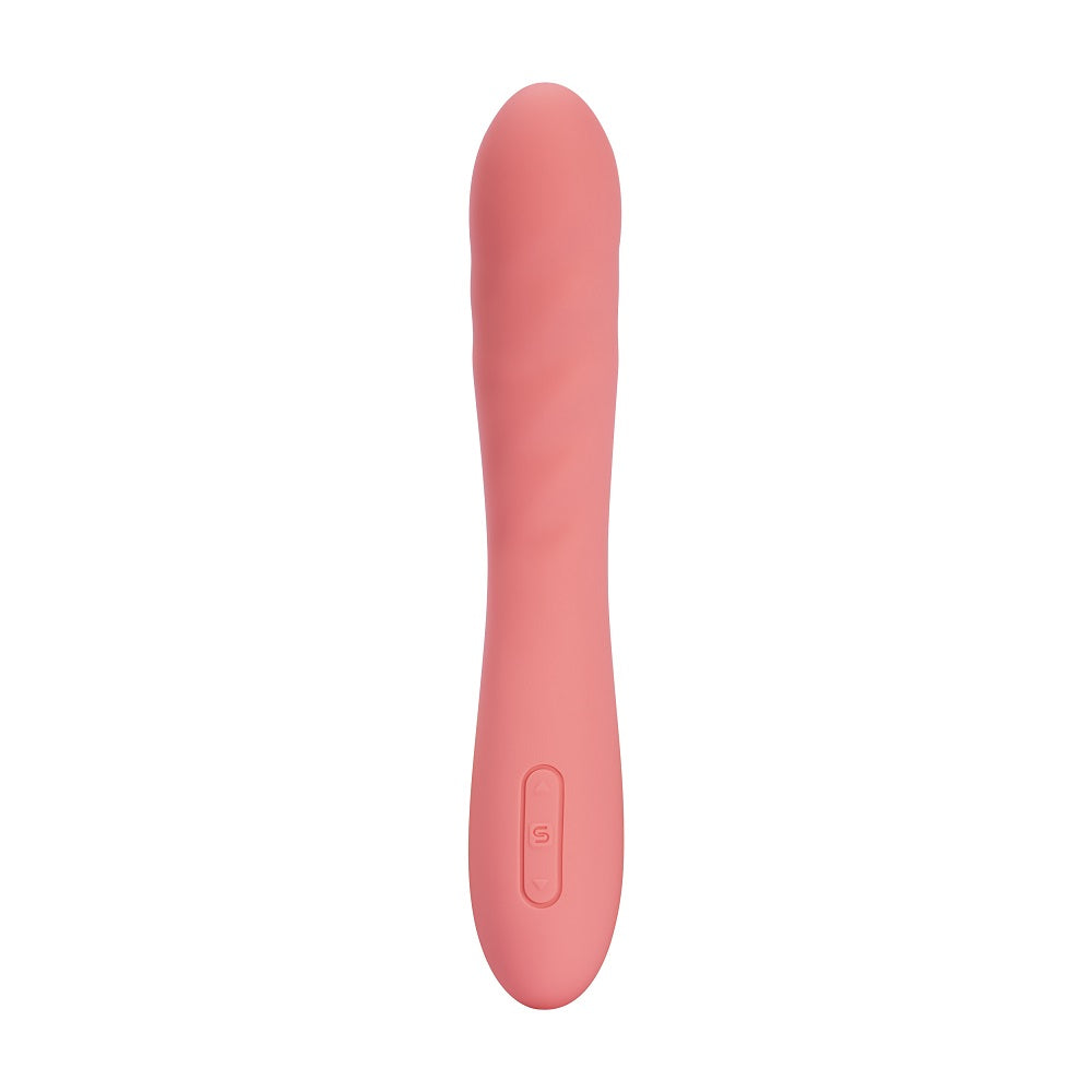 Ava Neo Interactive Thrusting Vibrator Peach Pink