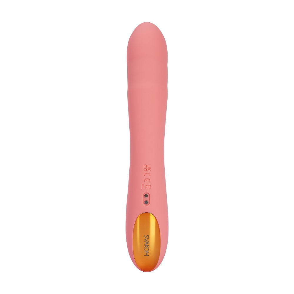 Ava Neo Interactive Thrusting Vibrator Peach Pink
