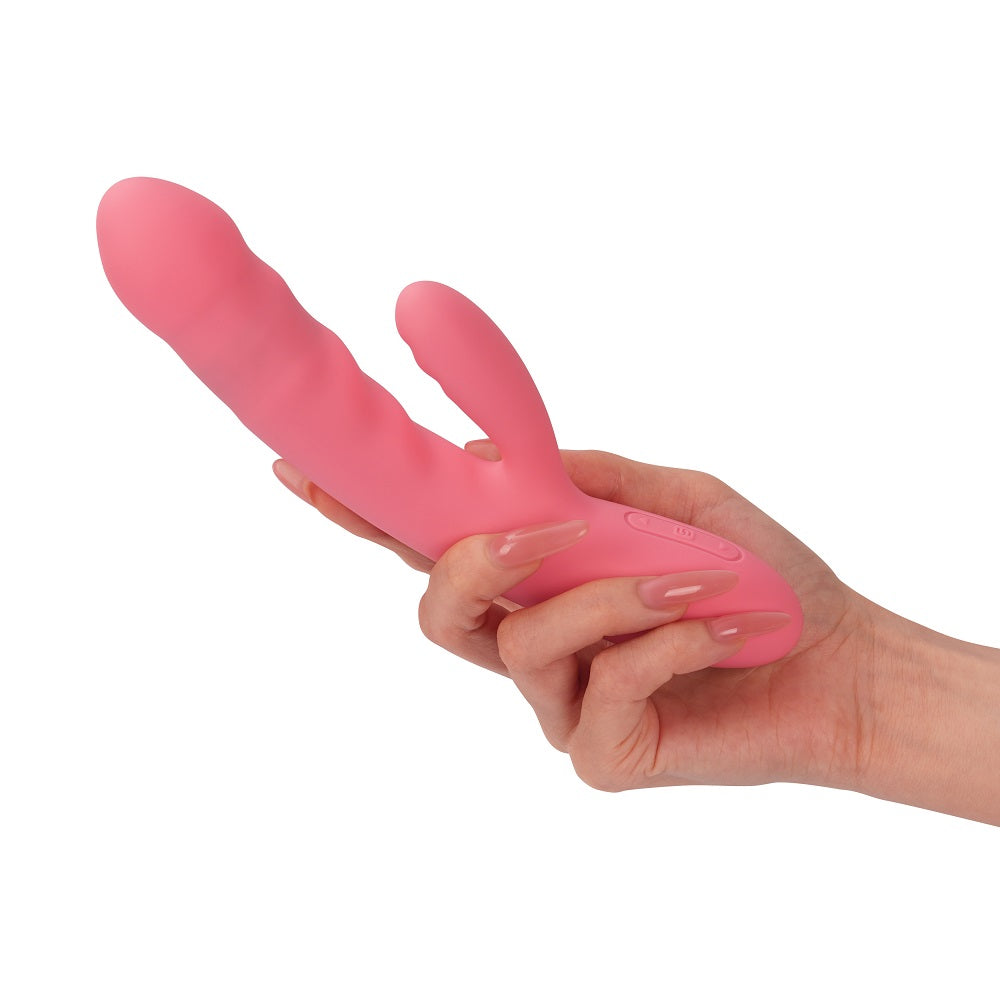 Avery Thrusting Vibrator with Clitoral Stimulator