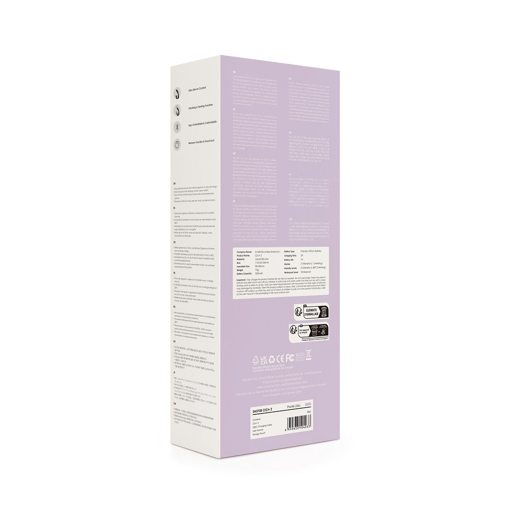 Cici+ 2 App Controlled Slim Rabbit Vibrator