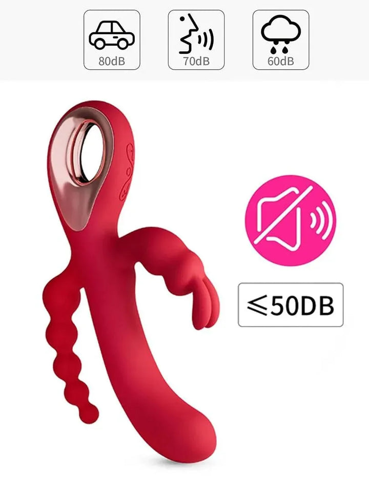 Triple Curve Rechargeable Rabbit Vibrator