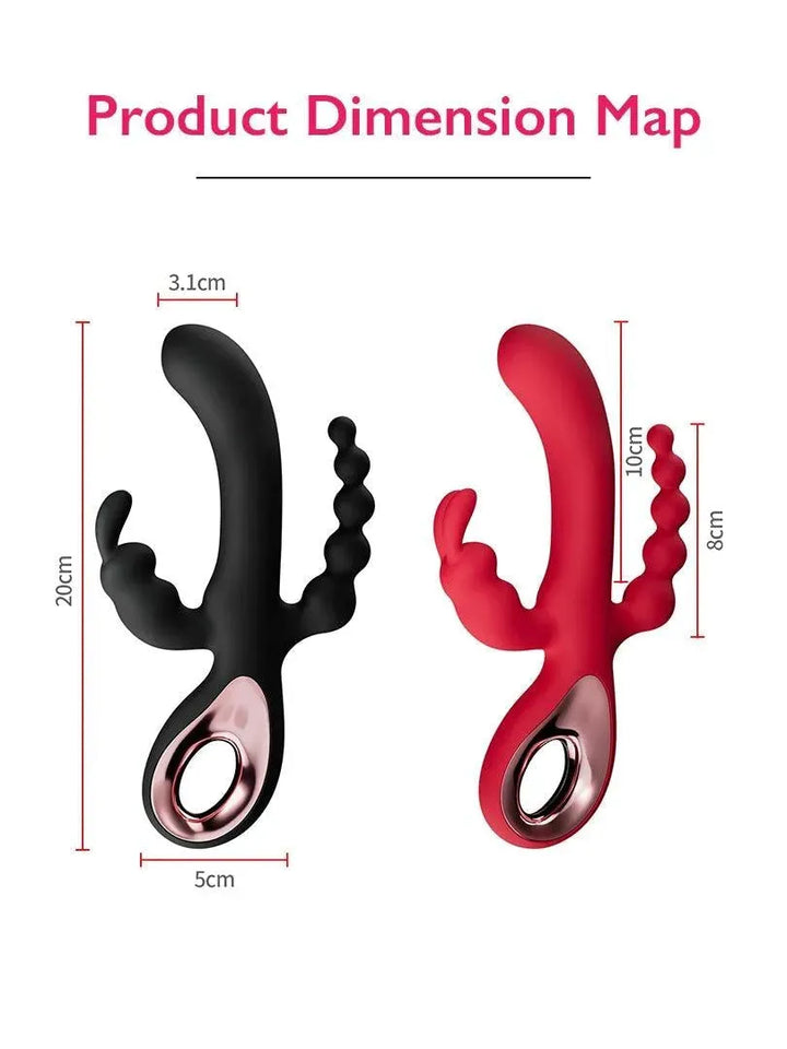 Triple Curve Rechargeable Rabbit Vibrator