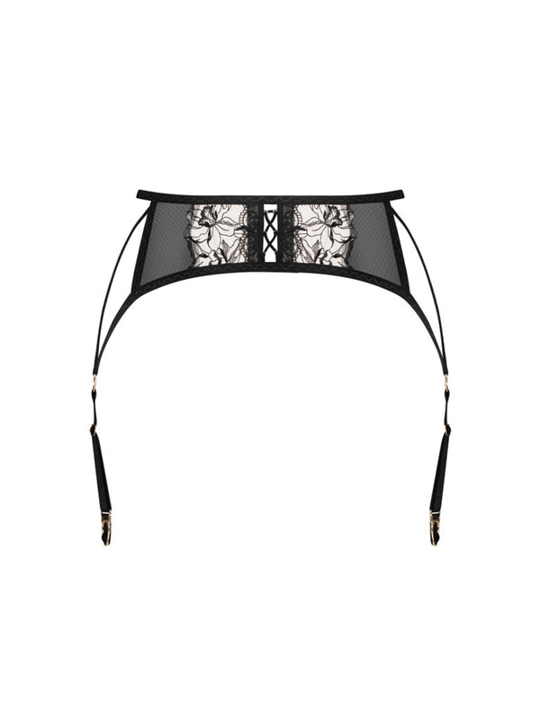 EXQUISITE by Obsessive Vila Blanes garter belt - Black
